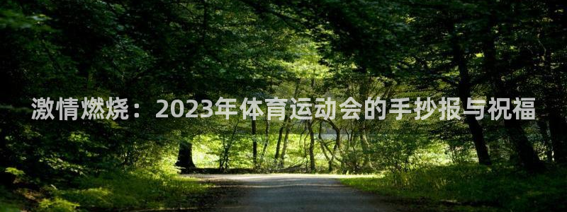 bbin视讯下：激情燃烧：2023年体育运动会的手抄报与祝福